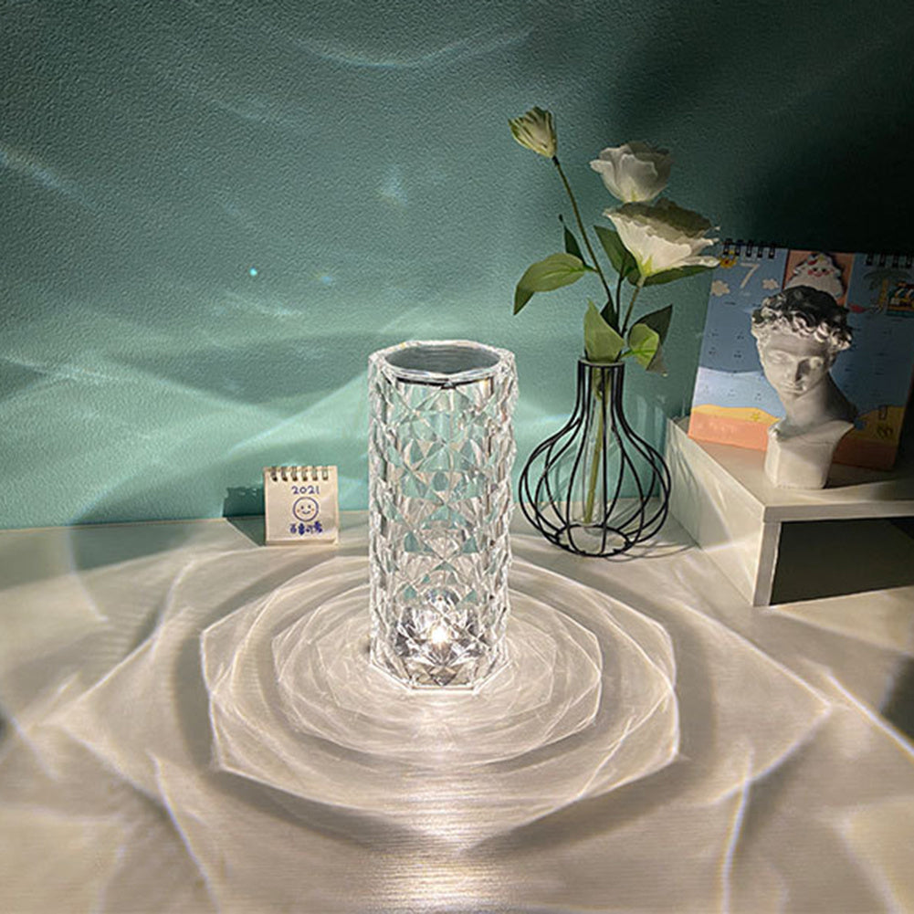 Crystal Rose Lamp