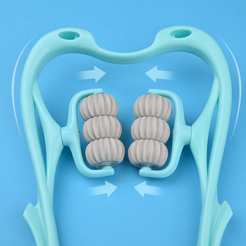 Manual Six Wheel Neck Massager